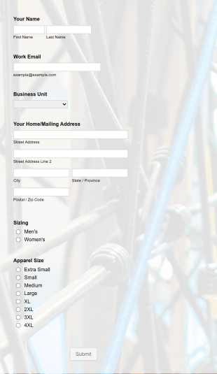 Team Information 2020 Form Template