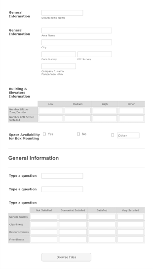 Technical Site Survey Report Form Template