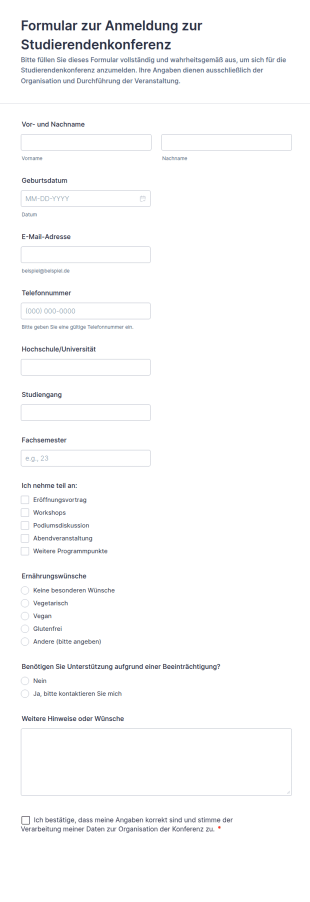 Teilnehmerregistrierung Für Die Konferenz