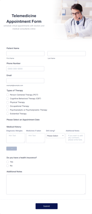Telemedicine Appointment Form Template