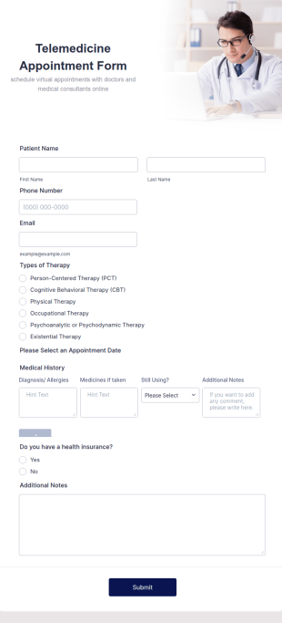 Telemedicine Appointment Form Template