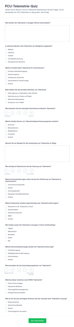 Telemetrie Quiz