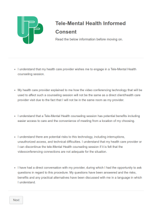 Teletherapy Informed Consent Form Template