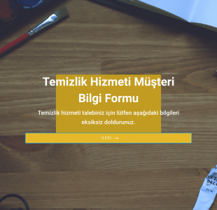 Temizlik Hizmeti Müşteri Bilgi Form Şablonu