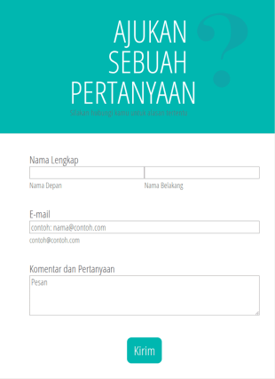 Templat Ajukan Sebuah Pertanyaan