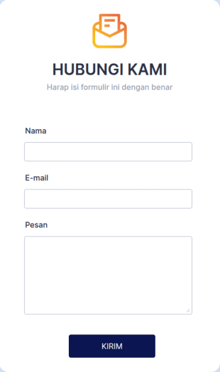 Templat Formulir Kontak Web