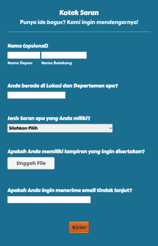 Templat Kotak Saran