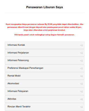 Templat Penawaran Agen Perjalanan