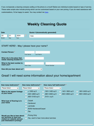 Template: Weekly Form Template