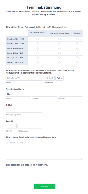 Terminabstimmung