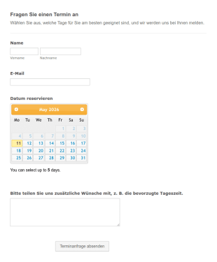 Terminanfrage