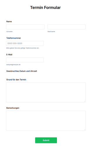 Termin Formular