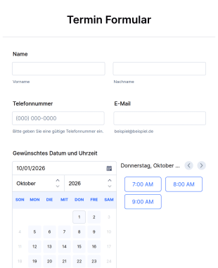 Termin Formular