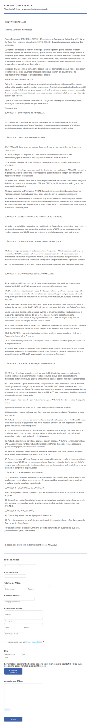 Termo Afiliado