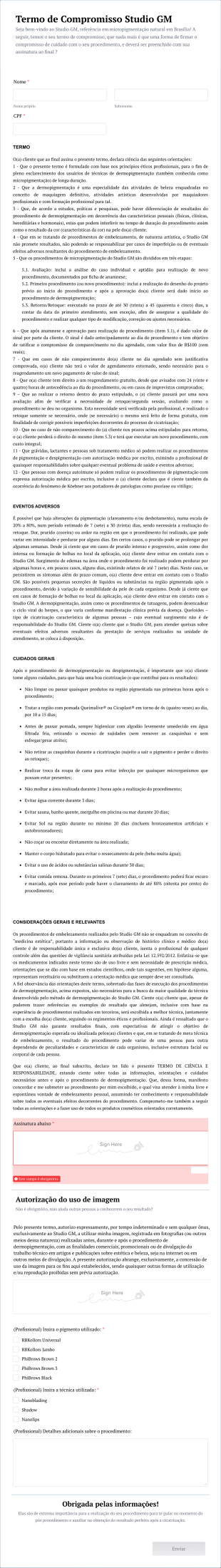 Termo De Compromisso Geovanna Montanini