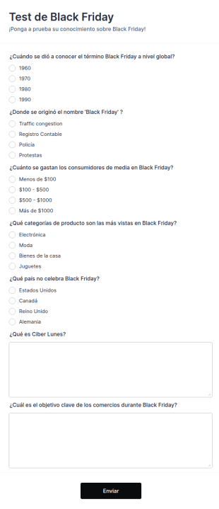Test De Black Friday