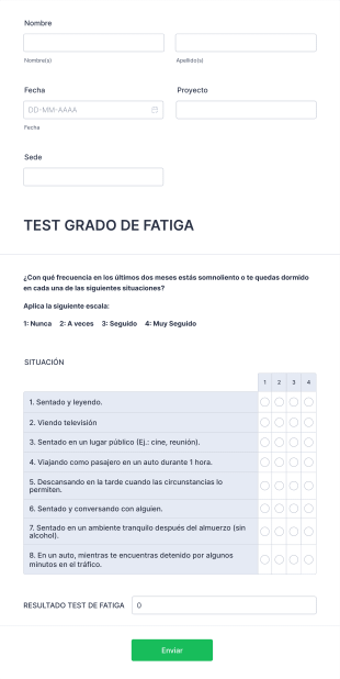 Test De Fatiga