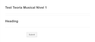 Test Teoría Musical Nivel 1