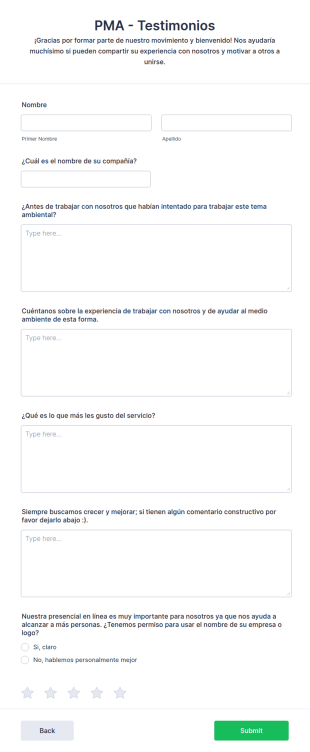 Testimonios