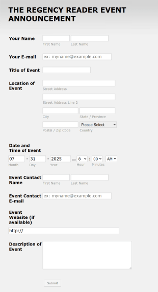 Event Registration Form Template
