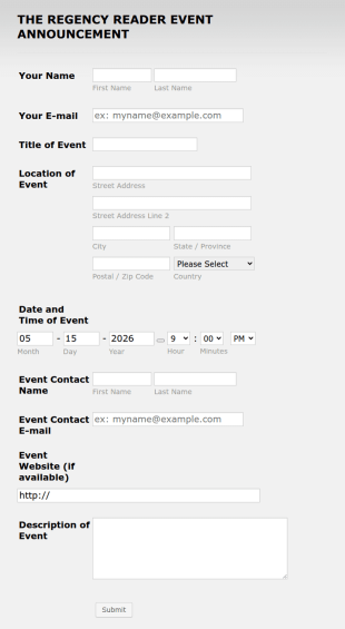 Event Registration Form Template