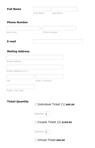 Ticket Form LL 2021 Form Template