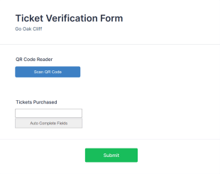 Ticket Verification Form Template