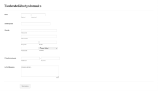 Tiedostolähetyslomake Form Template