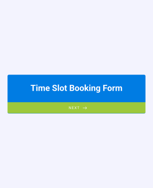 Time Slot Booking Form Template