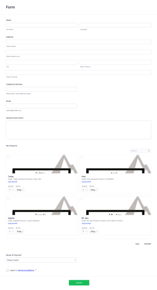 Tncbeans Order Form Template
