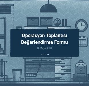 Toplantı Değerlendirme Form Şablonu