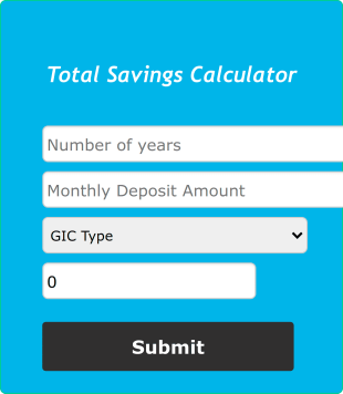Total Savings Calculator Form Template