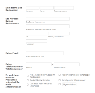 Touchless Form Template