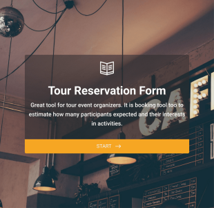 Tour Reservation Form Template