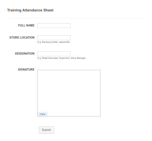 Triple Attendance Sheet Form Template
