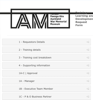 Training Request Form Template