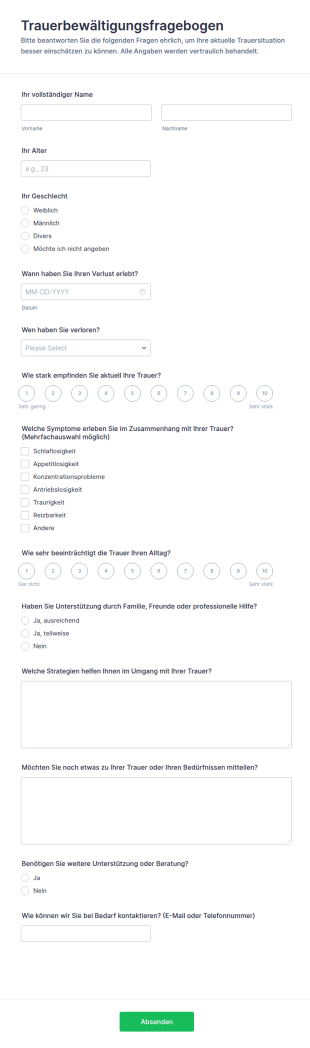 Trauerbewältigungsfragebogen