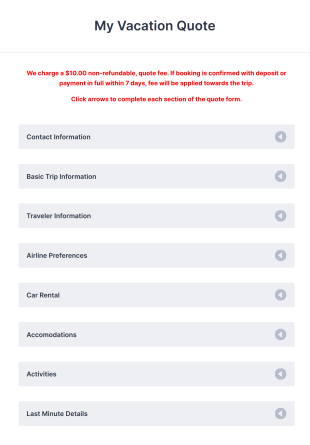 Travel Agent Quote Template