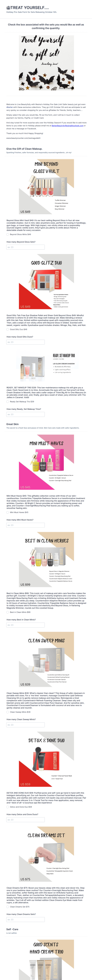 Halloween Sale Order Form Template