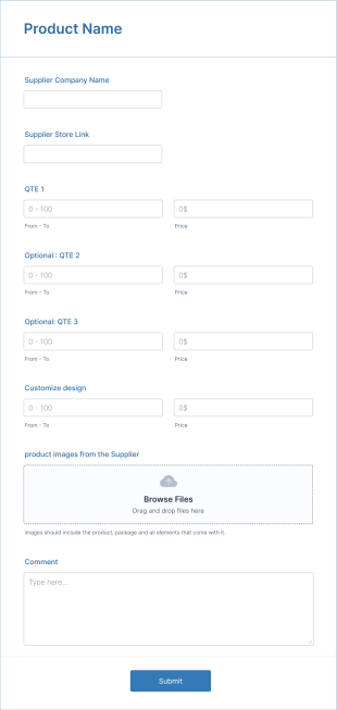 Trello Suppliers Form Template