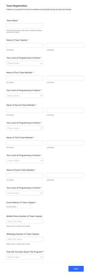 Trestle Academy Ghana Hackahon Form Template
