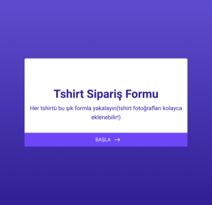 Tshirt Sipariş Etme Form Template