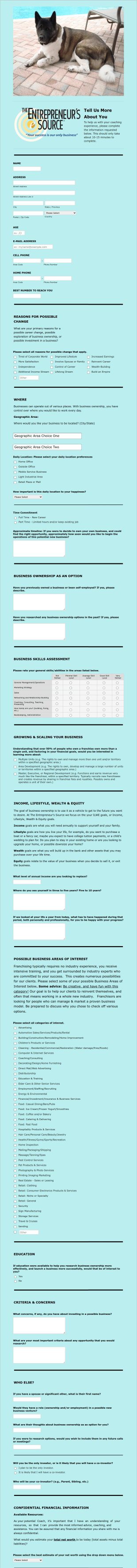 Customer Service Form Template