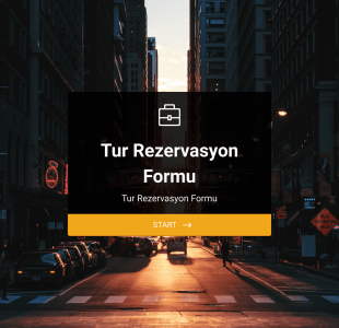 Tur Rezervasyon Form Template