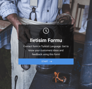 Türkçe İletişim Form Örneği Form Template