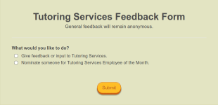 Tutoring Services Feedback Form Template