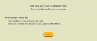 Tutoring Services Feedback Form Template