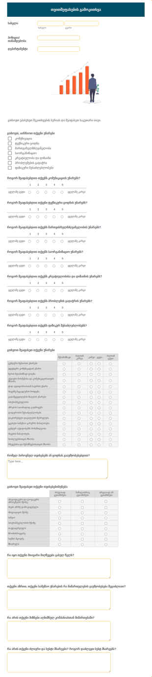 თვითშეფასების გამოკითხვა