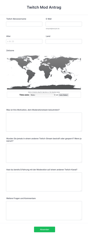 Twitch Mod Antrag Form Template