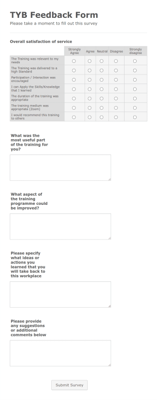 TYB Happy Sheets Form Template